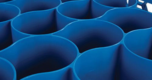 Carlisle FoodService Products RW20-214 OptiClean NeWave Polypropylene 20-Compartment Glass Rack with 3 Extender, 19-3/4" Length x 19-3/4" Width x 8.72" Height, Blue (Case of 2) by Carlisle FoodService Products - Image 9