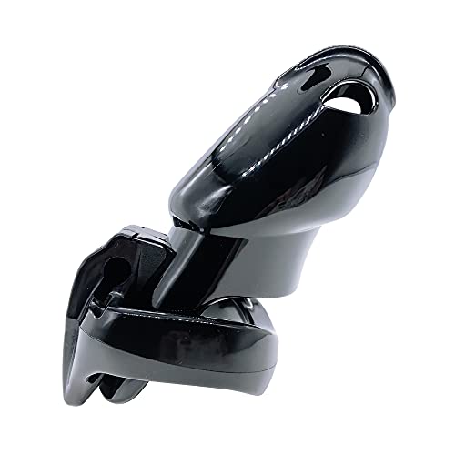 Image of HT-V4 Chastity Cage for Men | 5 Adjustable Wide Rings & 6 Colors | Beginner-Friendly | Adult Sex Toy with Sizing Guide (Black, Maxi)