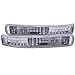 Anzo USA 511007 Honda Accord Chrome Euro w/Amber Reflector Bumper Light Assembly - (Sold in Pairs)