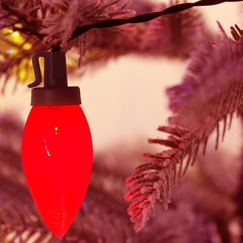 Luces LED C9 rojas para decoración de 25 pies miniatura 3