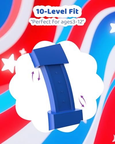 Image of Wired Kids Headphones with Mic, Foldable, Volume Control Safe Listening(85 /94dB), 3.5mm Jack on-Ear Headset for Chilren /Teens /School /Travel /Plane /Ipad /Tablet /Laptop,Blue-Red