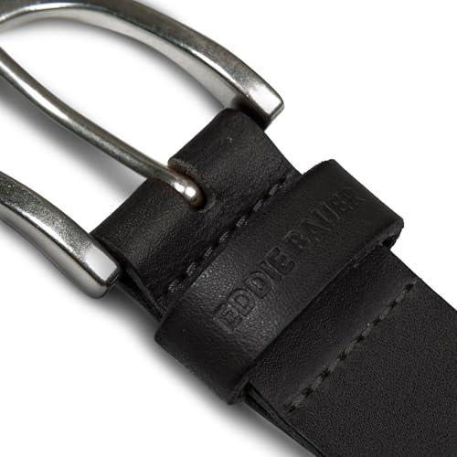 Eddie Bauer Women's Casual Leather Belts with Durable Metal Buckle, Endless Leather - Black, Medium3
