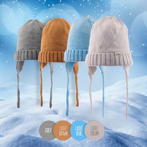Infant & Toddler Knitted Winter Beanie with Earflaps for Boys2