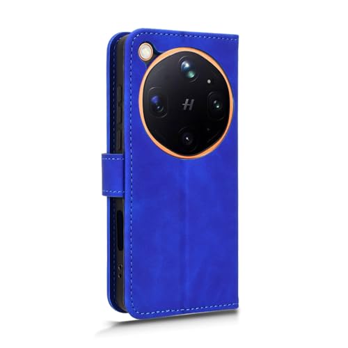 Image of for Oppo Find X9 Ultra 5G Leather Case Skin Feel Anti Drop Wallet Stand Flip Phone Cover - Blue