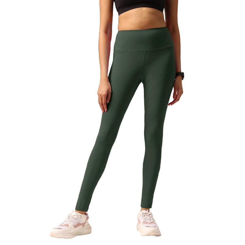 Image of BlissClub The Ultimate Leggings Lite, Ankle Length Tights for Women for Gym, Yoga and Workout with High Waist, Tall (for Women Above 5'5)