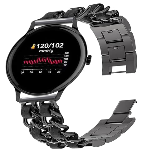 Bracelet en métal avec cuir pour montre intelligente Sekonda solide