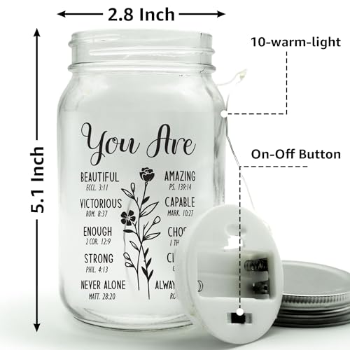 Macorner-Mason-Jar-Light-Night-Mothers-Day-Gifts-Christian-Inspiration-Religious-Gifts-For-Women-Christmas-Birthday-Gifts-for-Mom-Her-Grandma-Sister-Friend-Coworker-Women-10LEDs-Home-Decor Macorner Mason Jar Light Night Mothers Day Gifts Christian Inspiration Religious Gifts For Women Christmas Birthday Gifts for Mom Her Grandma Sister Friend Coworker Women 10LEDs Home Decor
