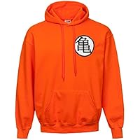 Dragon Ball Z Symbols Sudadera con Capucha Naranja M, 80%