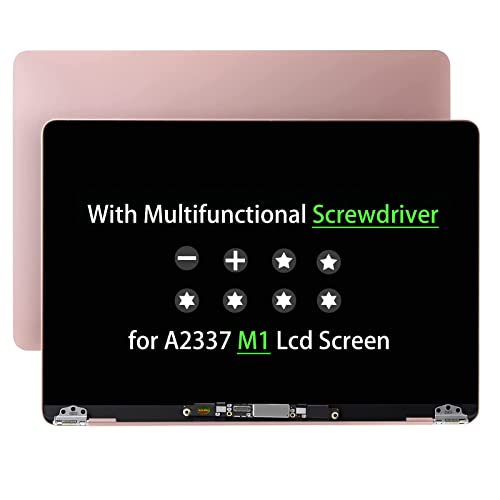 Nuolaisun Lcd Screen Replacement For Macbook Air 13" A2337 M1 2020 Emc 3598 Retina Lcd Screen Display Full Assembly (Rose Gold) #TOP19