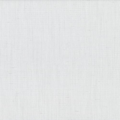 ABBEYSHEA Alliance Blackout Drapery Fabric By The Yard, Snow