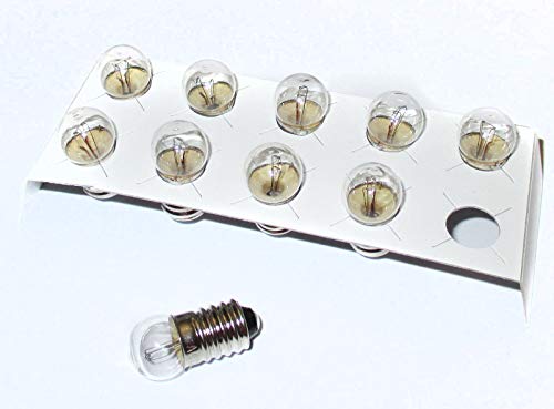 Lampada a Sfera 10 pezzi ricambio E10 3,5 V 0,2 a