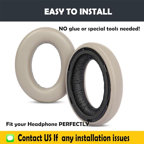 HTINDUSTRY Earpads/Headband Cushion Replacement Compatible with Sennheiser Momentum 4 Wireless Headphone Premium Earpads with Softer Protein Leather/Memory Foam(Brown) - Image 4