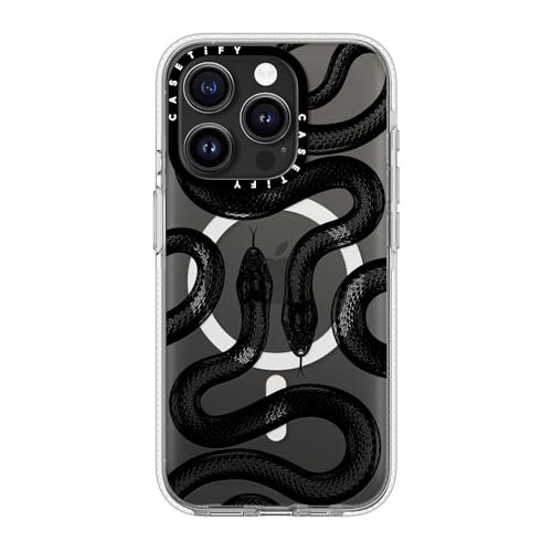 Coque antichoc iPhone 15 Pro CASETiFY transparente serpent compatible MagSafe - 4