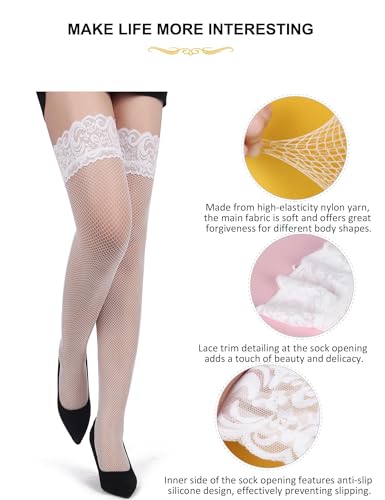 Image of ohyeah 6-Strap Easy Clip Lace Garter Belt for Thigh Highs Stockings Suspender Garter Belts Plus Size Garters Lingerie XS-4XL