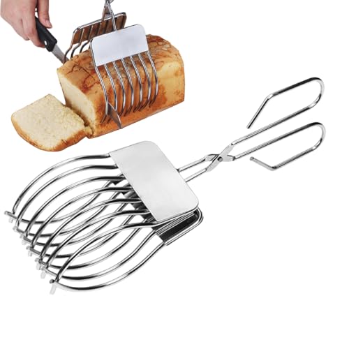 Soporte para cortar cebollas, diseño de abrazadera de acero inoxidable, herramienta de cocina multiusos, herramienta de corte afilado, mango fácil de agarrar, para carne, pan, tomate, patata, barbacoa