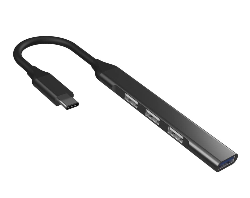 JGD PRODUCTS USB C Hub (4-in-1), Type C Multiport Adapter with 1 x USB 3.0 & 3 x USB 2.0 Ports, up to 5 Gbps High Speed Data Transfer for Laptop, MacBook, PC (Multicolor)-picture-45