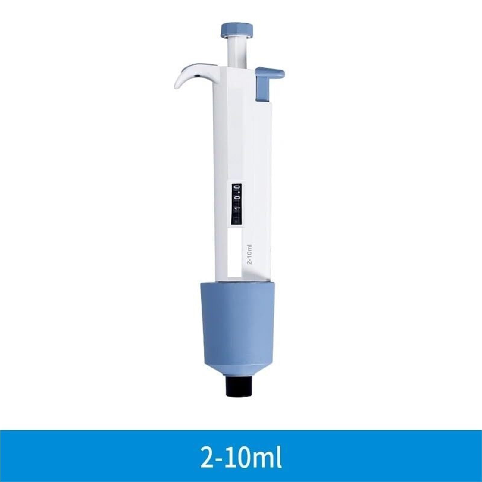 Elektronische Pipette, Pipette, 1–10 Ml, Digital Verstellbare Mikropipetten-Pipettierpistole Mit 10 Ml-Spitze,Tragbares Pipettengerät