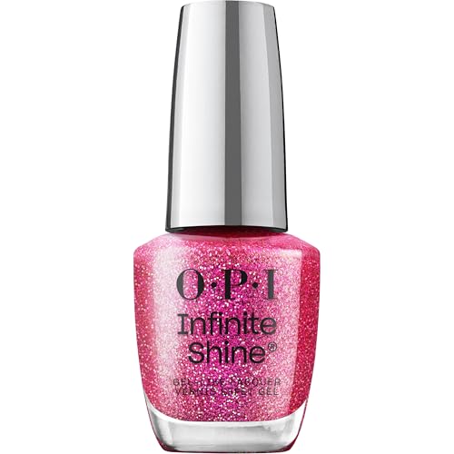 OPI Infinite Shine Candy 4 My Sweet Tart | Sheer Bright Fuchsia Pink Shimmer Long Wear Nail Polish | Good Enough to Treat Collection | Holiday 2025