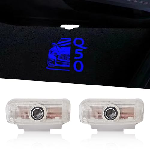 Luces LED Proyector Para Puerta Q50 Azul 2 Piezas miniatura 1
