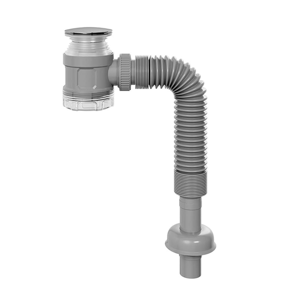 Aundhegrtt Odor-Free& Backflow-Preventing Bathroom Sink Drain Kit Featuring Flexible Expandable Pipe- Space-Saving Design