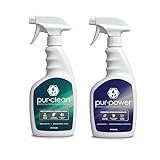 EvaClean PurClean & PurPower – Ready to Use, 1 All Purpose Cleaner & 1 Heavy Duty Degreaser, 32 FL Oz. Each, Biodegradable, Non-Butyl, Multi-Surface Cleaning & Degreasing for Facilities & Industry