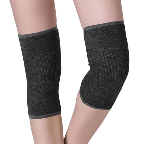 GXAHSOL Cashmere Knee Warmer Unisex Winter Cashmere Knees Stretchy Knit Arthritic Knee Sleeve for Yoga Running Training Cycling Walking Sleep Arthritis Knees Joint Pain Relief