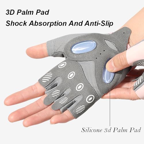 Workout Gloves for Men & Women Full Palm Protection Breathable Exercise Gloves, Lightweight Fitness Gloves for Pull Up, Dumbbells, Cycling - Image 5