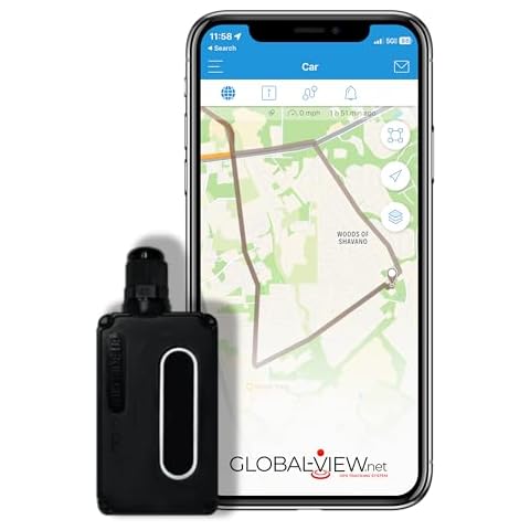 GPS Tracker for Vehicles & Fleets- Hardwired GPS Tracker for Cars, Trucks, Motorcycles, and Equipment, GPS Locator Anti-Theft Device Global-View Cover