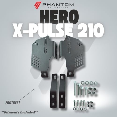 Image of Phantom Footrest For Herro X-Pullsse 210 - Heavy-Duty Rider & Pillion Foot Pegs |Anti-Slip Design |Easy Installation