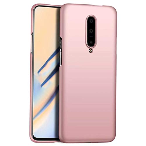 NiaCoCo Compatible con Funda OnePlus 7 Pro Silicona para PC A Prueba de choques Ultra Delgado Anti-rasguños Estuche Protector para OnePlus 7 Pro-Oro Rosa Cover