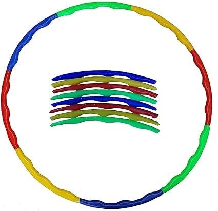 Adjustable Zig Zag Hula Hoop for Adults and Kids – 8 Pieces Detachable Plastic Hoop for Dance, Exercise, and Fun Outdoor Activities (Random Colour)-picture-11