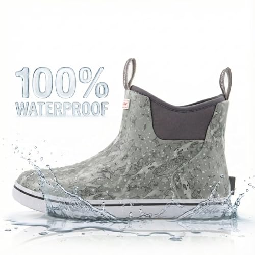 Image of SUREWAY Women's Deck Boots Professional Non-Slip Fishing & Ankle Deck Boot Waterproof Rain Boots