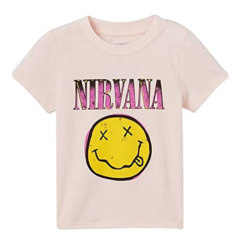 Nirvana Toddler Girls' Short-Sleeve Classic Smiley Graphic T-Shirt (Pink) (5T) Nirvana Toddler Girls' Short-Sleeve Classic Smiley Graphic T-Shirt (Pink) (5T)