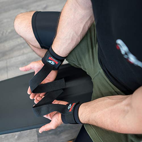 Armageddon Sports Wrist Straps For Weight Lifting With Premium Padded Wrist Wraps Support, Perfect For Deadlifting, Pull Up, Bar Workout, Gym, Weightlifting - Improves Grip For Men And Women #TOP3