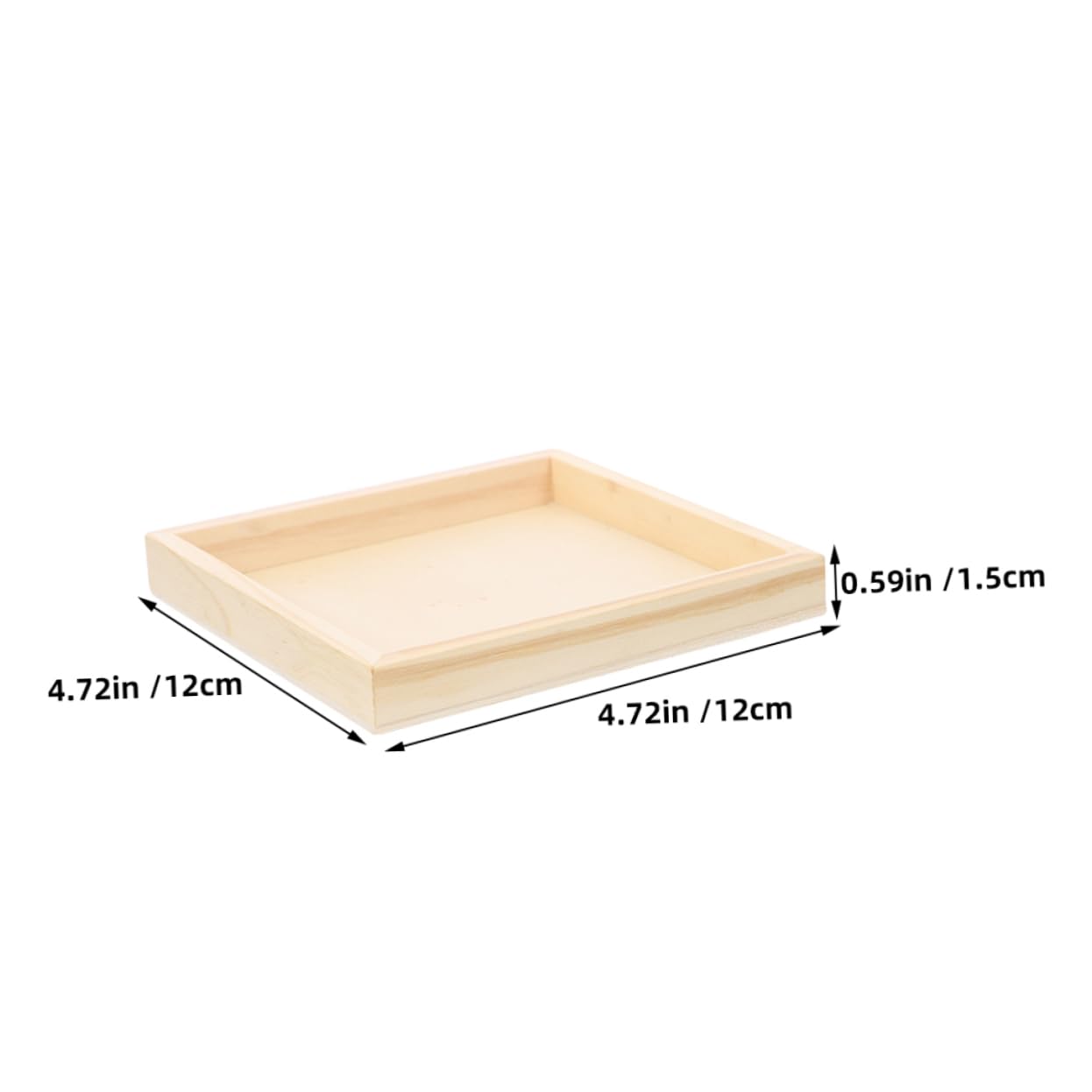 Homoyoyo Sturdy Wooden Serving Storage Tray Puzzle Block Holder Trays for Blocks Sorting