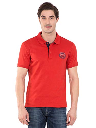 Image of Jockey Men Cotton Blend Solid Regular Fit Sport Polo T-Shirt