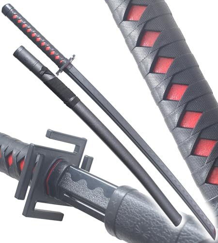 Bleach Katana Noir Polypropylene Bankai Ichigo Sabre Entrainement Combat + Fourreau ABS