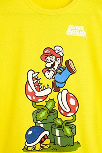 Super Mario Jongens T Shirt, Fun Graphic T Shirt Bros Karakter, 100% Katoen Korte Mouw Gele Top, Officiële Merchandise… - Afbeelding 5