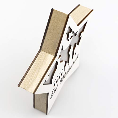 Eid Crafts Night Light Ramadan Moon Star Led Lights Mubarak Lamp Decorations Gift Home Bedroom Party Table Lantern Ornaments For Muslims Islamic - B #TOP4