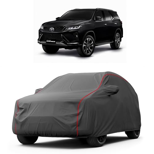 Image of Heavy-Duty Car Cover for Compatible with Toyota Fortuner Legender (2021 to 2025 All Models) Deluxe Car Protection Cover - Waterproof & UV-Resistant All-Season Exterior Protection