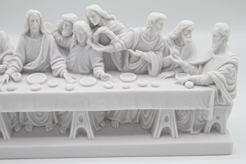 Estatua The Last Supper 12 x 4 pulgadas miniatura 6