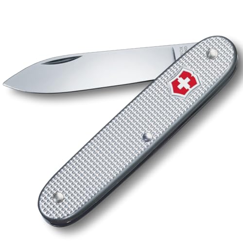 VICTORINOX Schweizer Taschenmesser Swiss Army 1, Swiss Made, 1 Funktion, Rostfreier Stahl, Silber