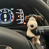 Autodekoration Hund, Auto-Armaturenbrett-Ornament, Hundepuppe, Mini-süßer Hund,Plüschtier, Wischer-Blinker-Dekoration Zubehör, Kreative Auto Ornament (Pilot)