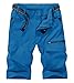 KEFITEVD Pantaloncini cargo ad asciugatura rapida da uomo Pantaloncini da arrampicata traspiranti Safari Pantaloni multi-tasche, Colore blu, W32