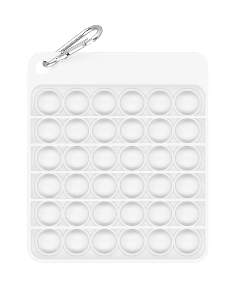 Pop it Fidget Toy Bubble Sensory Stress Relief White
