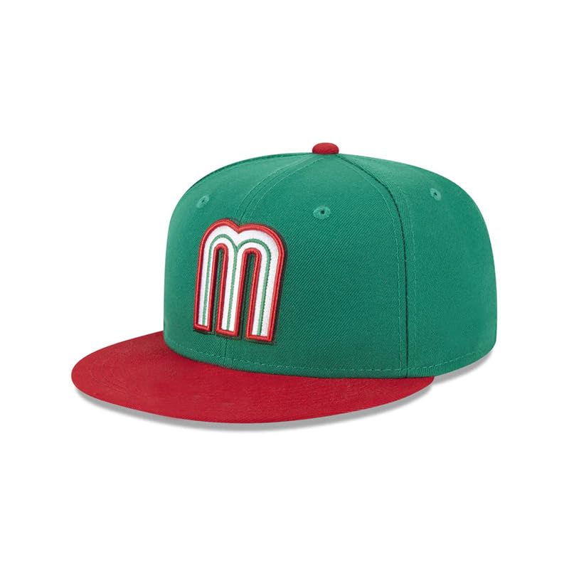 1 Mexican National Flag Baseball Cap, Mother and Child M Embroidered Logo hat(Green)2