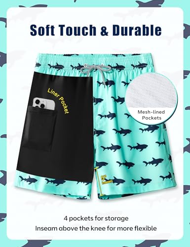 Image of APTRO Men's Swim Trunks with Compression Liner 5 Inch Bathing Suit Beach Swimsuits