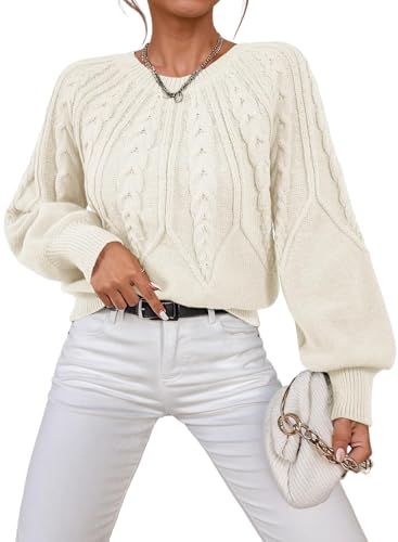 Dokotoo Long Sleeve Sweater for Women Fall Outfits Clothes Business