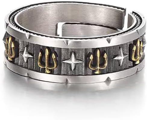 Anchor Ring for Men Women: Solid, Adjustable Retro Sailor Captain Pirate Nautical Golden Boat Anchor Signet Ring - Christmas Jewelry Gifts - Image 5