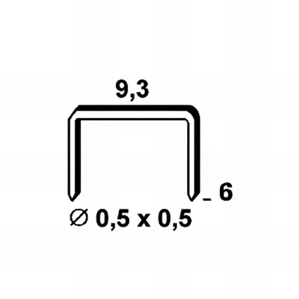 2 600 punti metallici G-38 - Zincati Resinati - 10x38x1x1.25 mm - D-Work